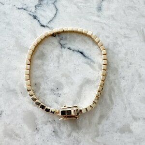 Eddie Borgo Link Bracelet Gold Tone Women's One Size Modern Box Chain
